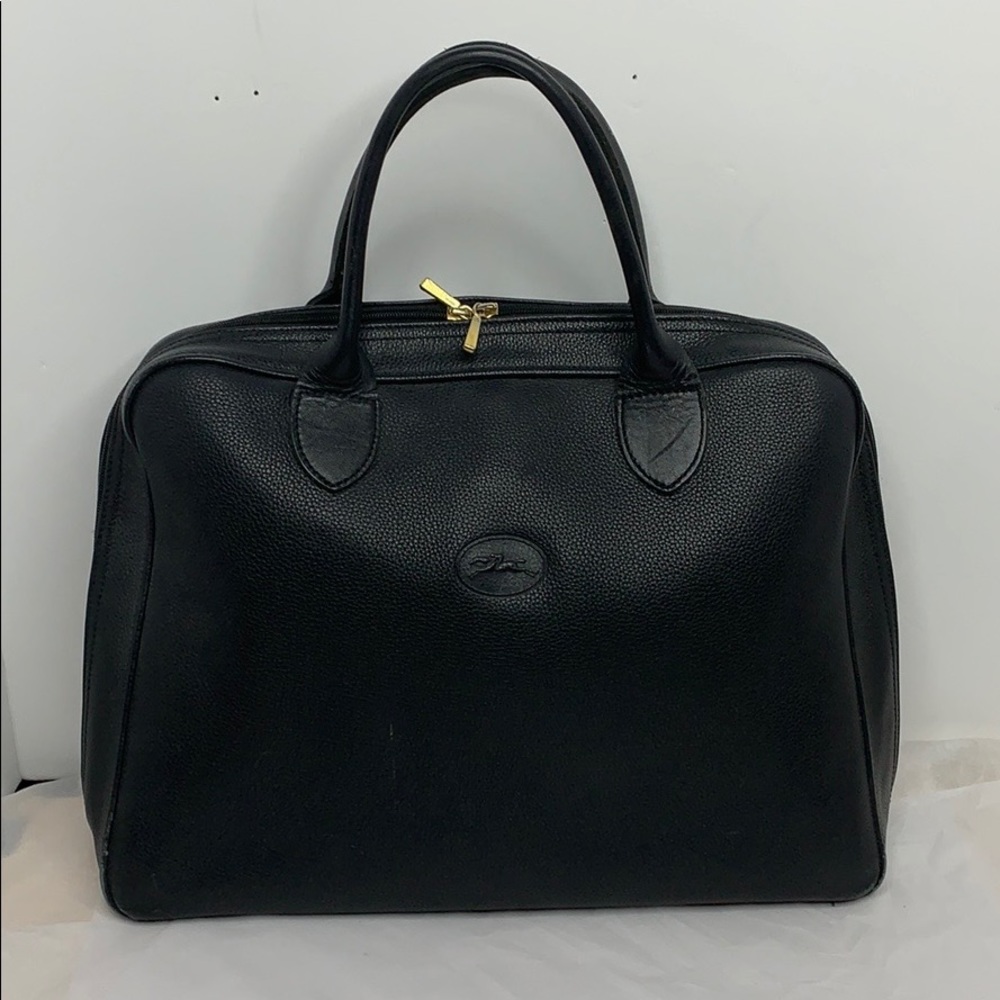 Longchamp Leather Veau Foulonne Briefcase